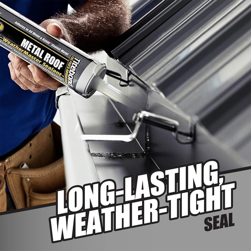 Titebond WeatherMaster Metal Roof Sealant, Gray – Premium Polymer Caulk