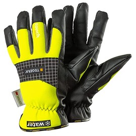 Ejendals Tegera 9128 9128-9 Synthetic Leather Gloves Size 9 Yellow / Black