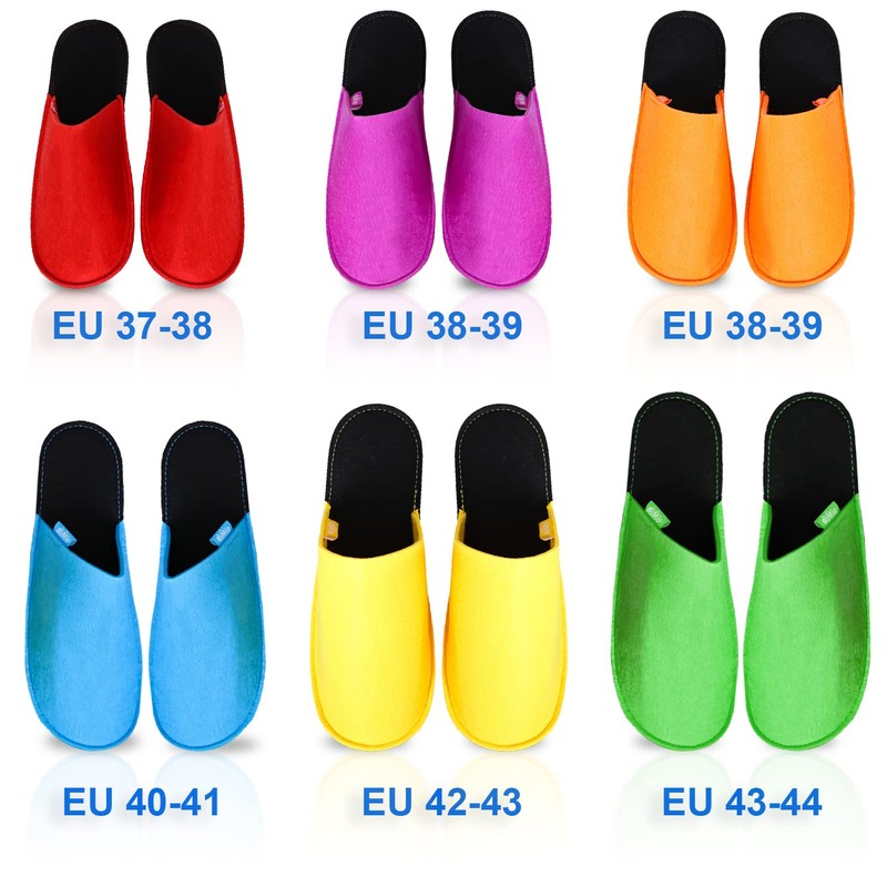 diMio Deluxe Guest Slippers Set 12 Pieces 6 Pairs Size