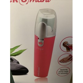 EMJOI MICRO MANI w/4  ROLLERS ~BATTERY OPERATED NAIL POLISHER~PINK~NEW IN BOX
