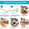 Bestgle 22pcs Damaged Screw Extractor Broken Screws and Bolt Stripped
