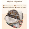 POPUCT Cute Small Cotton Hand Craft Backpack Purse Mini Multi