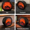 LED Fireplace Lantern LED Desk Stove Decorative Lantern Touch Switch