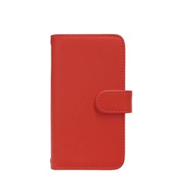 miraie f Compatible Sumaho Keesu Notebook with Card Pocket for KYV39 Case, Plain, 20 Colors, Genuine Leather, Colorful, Simple, Miraie Forte, Case, Fashion, Shockproof, au (Salmon Red) color-001