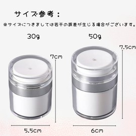 NASSIA Airless Pump Jar Refill Divided Bottle Travel Portable Cosmetic Containers (30g)