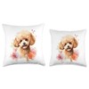Toy Poodle Lovers Design Pop Art Toy Poodle Dog Throw