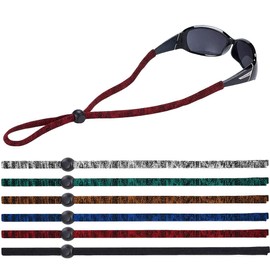 GNHG Pack of 6 Glasses Strap, Adjustable Glasses Chain, Sports Glasses Cord, Non-Slip Glasses Cord, Sports Glasses Strap with Good Sweat Absorption for Men and Women Sports