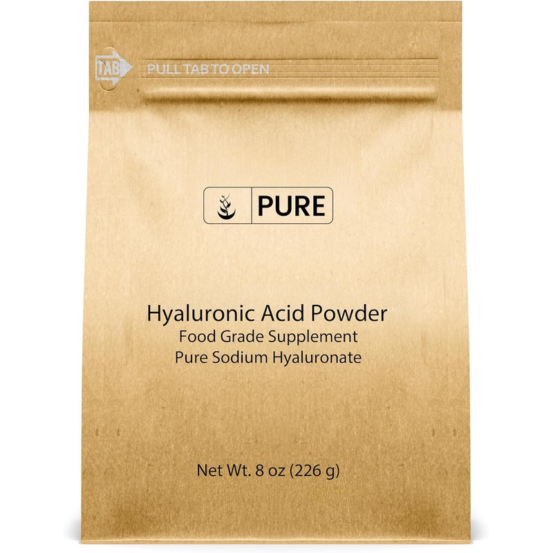 PURE ORIGINAL INGREDIENTS- Ácido Hialurónico (8 oz) Soluble en Agua,