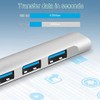 Tec-Digi USB 3.0 Hub Aluminum Alloy 4-Port Adapter, Ultra Slim