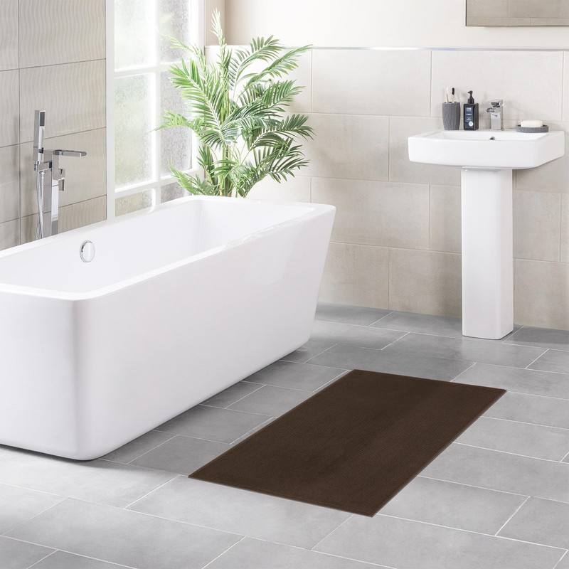 Alfombras de baño 100% algodón para baño, 20 x 34