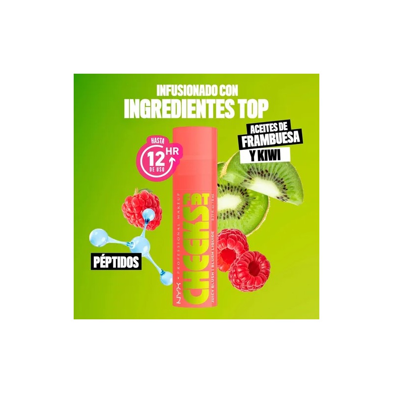 Nyx Professional Makeup, Fat Cheeks Blush Rubor Líquido Fig Fizz