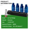 TAISHER 4-Way Straight Air Manifold 5 Ports Aluminum Industrial Pneumatic