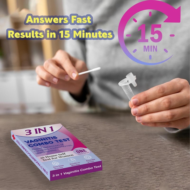 Vaginitis Test Kit, Rapid Screening for Common Vaginal Discomfort Causes