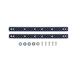 Tamiya 95007 Mini 4WD Limited Series 13/19 Rollers Carbon Multi Reinforcement Plate (0.08 inch (2 mm) Blue Glitter