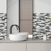 5-Sheet Glass Backsplash Tiles, 5 Square Feet Glass Mosaic Backsplash