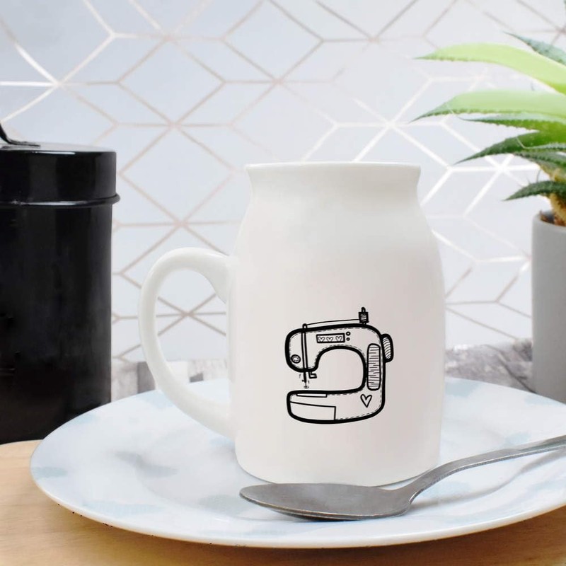 300ml 'Sewing Machine' Ceramic Milk Jug (MJ00009114)