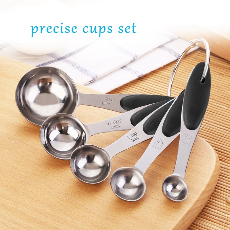 Ejoyous 10 Pieces Stainless Steel Measuring Cups and Spoons with