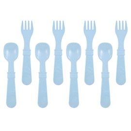 Re-Play Recycled Utensils (8pk), Ice Blue