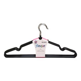 B&S Ganchos Metal Antideslizante Para Ropa Paquete 10 Piezas