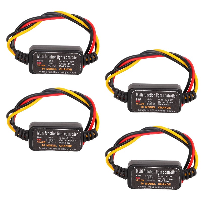 Acouto brake flasher module, 4PCS DC9 26V Led Brake Light