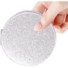 Mpowtech Silver Compact Mirror for Women,Small Pocket Mirror,Purse Mirror with