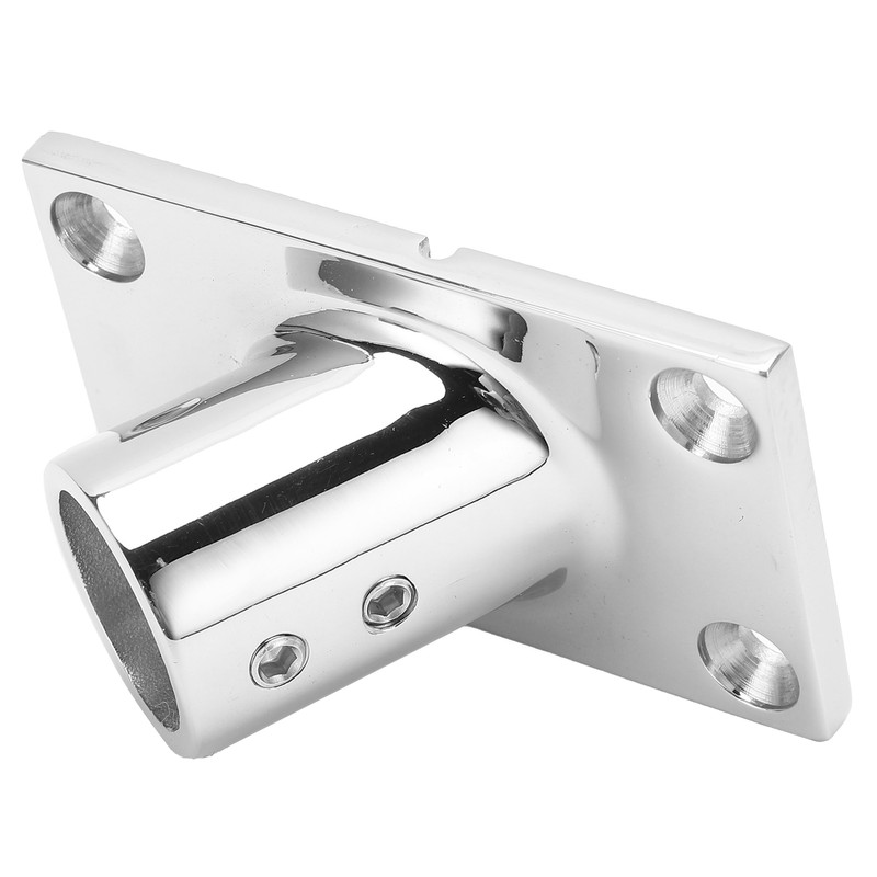 Boat Handrail Base Fitting Stainless Steel 60 Degree Rectangular Boat