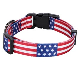 American Flag Dog Collar Independence Day Fourth of July The Great America Dog Collars Small
