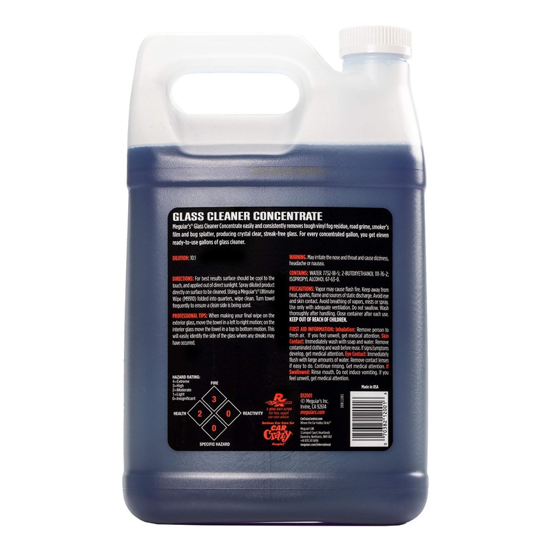 Meguiar's Professional Glass Cleaner Concentrate D12001 - Professional Strength Glass