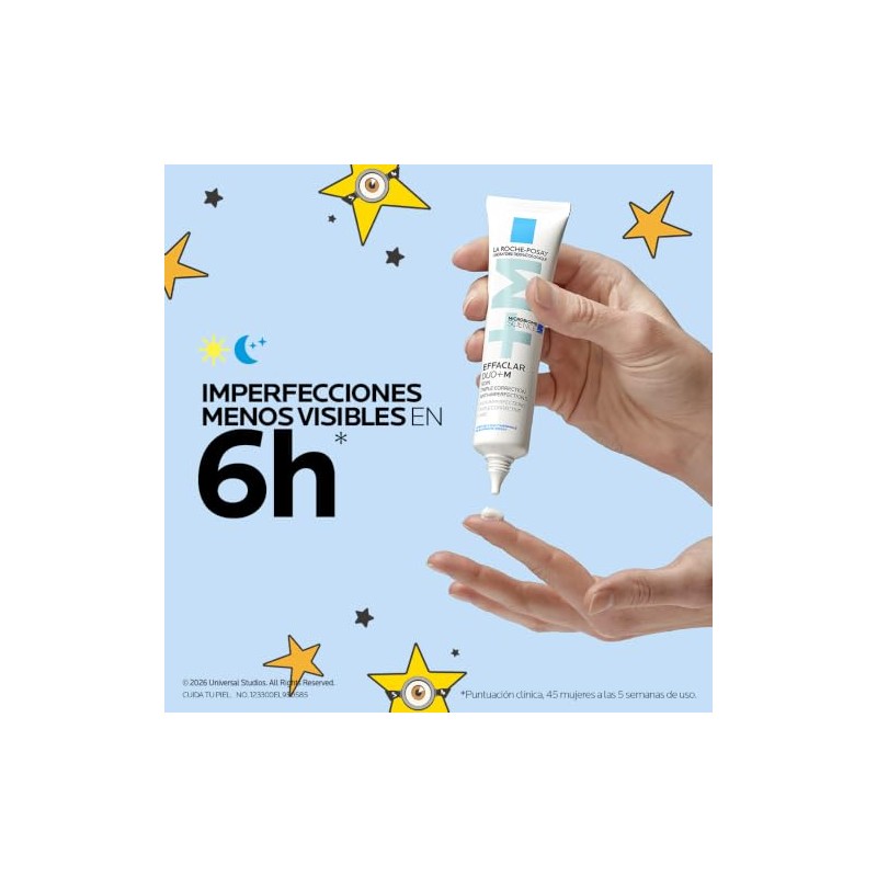 La Roche-Posay Effaclar DUO +M Crema Hidratante Anti-imperfecciones, 40 ml