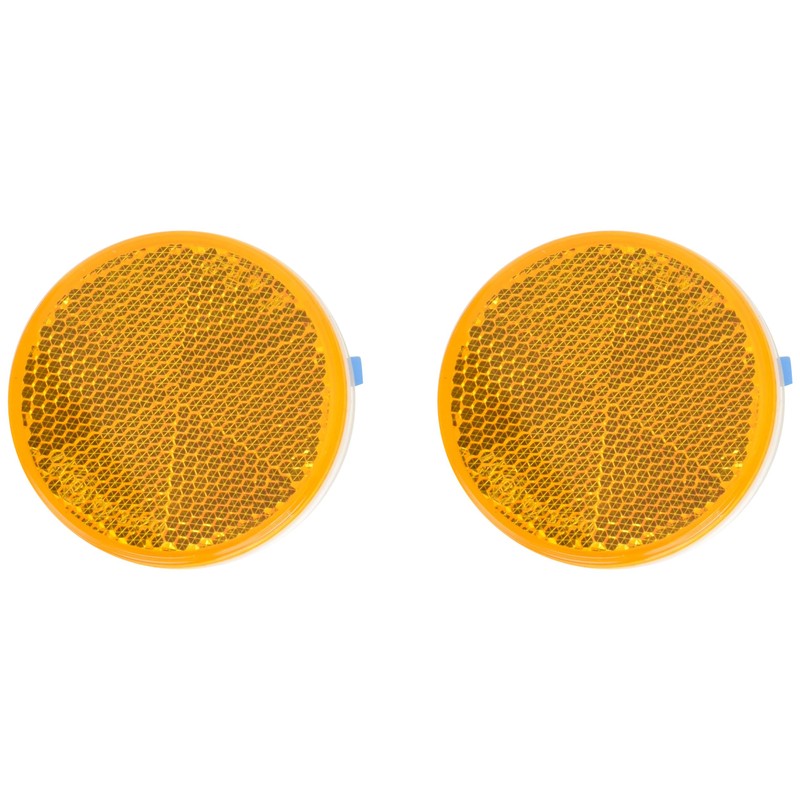 Daito Press AE-31S Reflector, E Mark, Yellow, Round, 2 Colors,