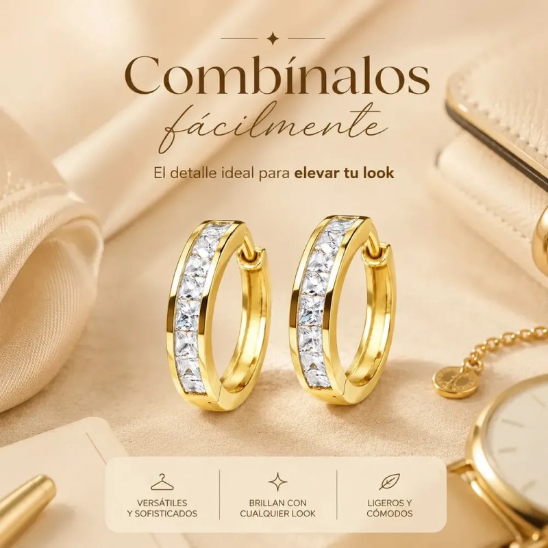 Arrancadas Aretes - Arracadas de Oro 14k para Mujer con
