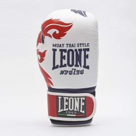 LEONE 1947 Muay Thai Boxing blanco white Size:10 Oz