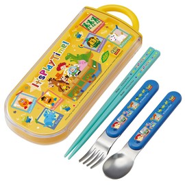 Skater TACC2AG-A Toy Story Trio Set, Chopsticks & Spoon Fork, Antibacterial, Made in Japan