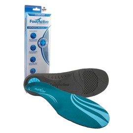 FootActive COMFORT Insoles - XS (UK 3-4½), Blue, UK 3 - 4.5 x-small