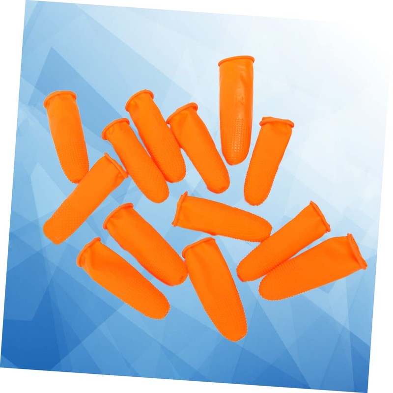 IWOWHERO Disposable Thickened Latex Protective Covers Skid Fingertip Guards S