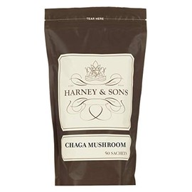Harney & Sons Chaga Mushroom Tea, Bulk Bag Of 50 Sachets
