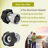 Evangenial 2-Pack Electric Pressure Washer Coupler, 3/4" Garden Hose Adapter