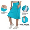 BELE ROY Knee Length Skorts Skirts for Women with Pockets