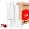 StockHomery 10 Oz Foam Cups Lightweight Insulated Foam Cups for