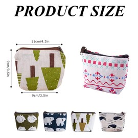 Pack of 5 Mini Purses, Coin Purse with Zip, Cute Mini Cosmetic Bag for Women, Purse Children Boys, Coin Bag Small, for Coins, Keys, Headset, Lipstick, Credit Card, Multicoloured, Purse, multicoloured,