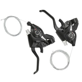 Freno de palanca de cambios de bicicleta de 3x7 21 velocidades, palanca de freno de cambio de bicicleta ligera ergonómica de alta precisión para bicicletas de montaña para(3X7 21 velocidades)