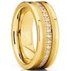 Metal Masters Co. Tungsten Carbide Gold Tone Wedding Band Eternity