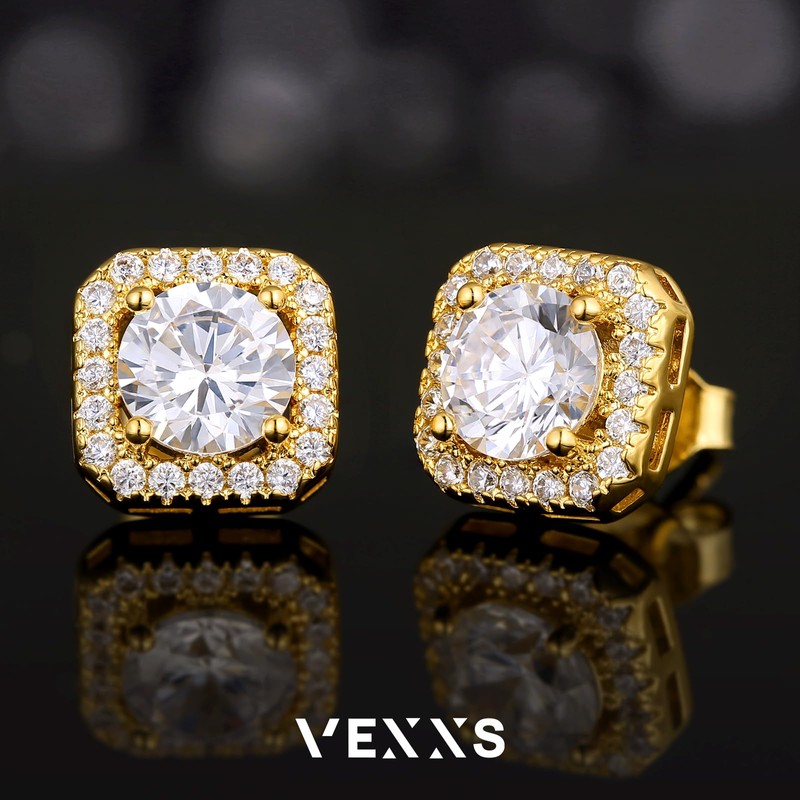 VEXXS 925 Sterling Silver Stud Earrings3
