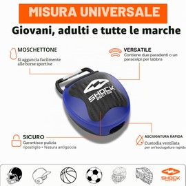 Shock Doctor Mouthguard Case, Paradenti Unisex-Adulto, Verde, Taglia Unica