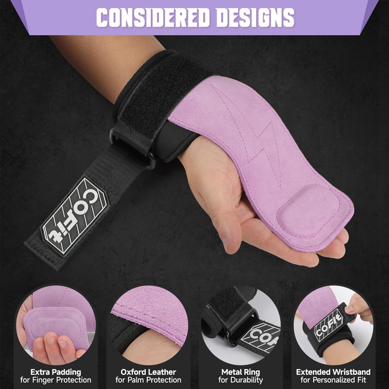 COFIT Wrist Straps for Weightlifting, Workout Wrist Wraps with Double