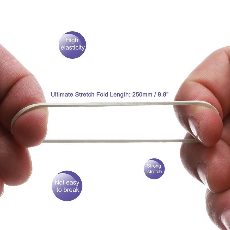 sourcing map 100 Pack Rubber Band Stretchable Rubber Elastic Band