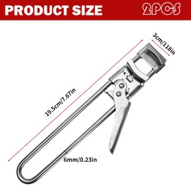 Adjustable Stainless Steel Jar Opener,Jar Opener,For Weak Hand Seniors Arthritis, Gripper Kitchen Gadget Easy To Open Tight Lid（2 Pcs）