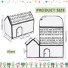 BENECREAT 25 x Gift Boxes in House Shape, 13 x
