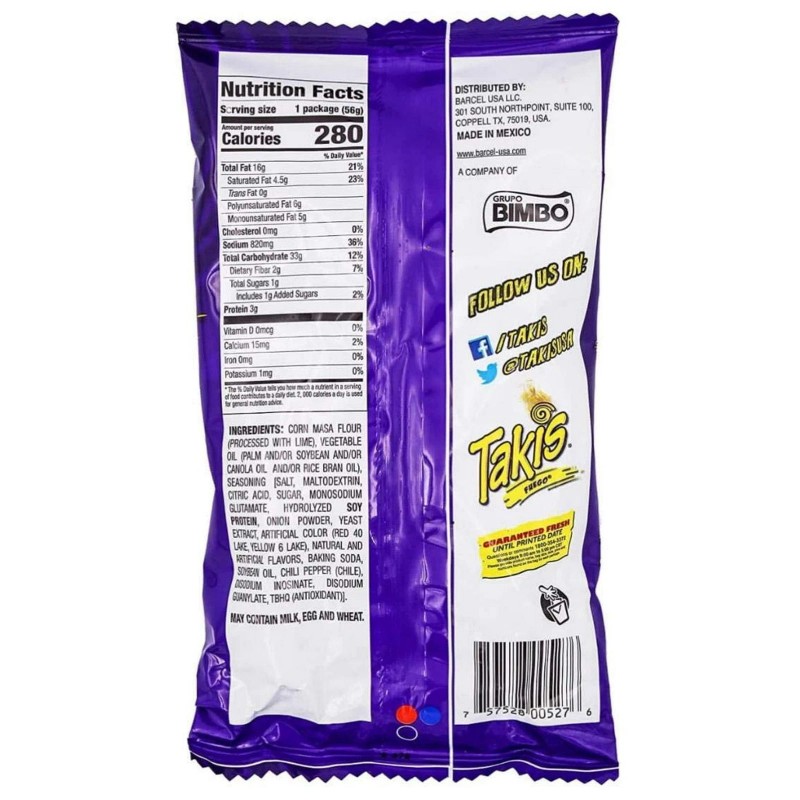 Takis Fuego Hot Chili Pepper & Lime Tortilla Chips (12