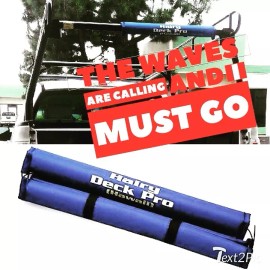 Hairy Deck Pro - 28 in. Surfboard Car Rack Pads - GREY (Free Comb w/purchase)